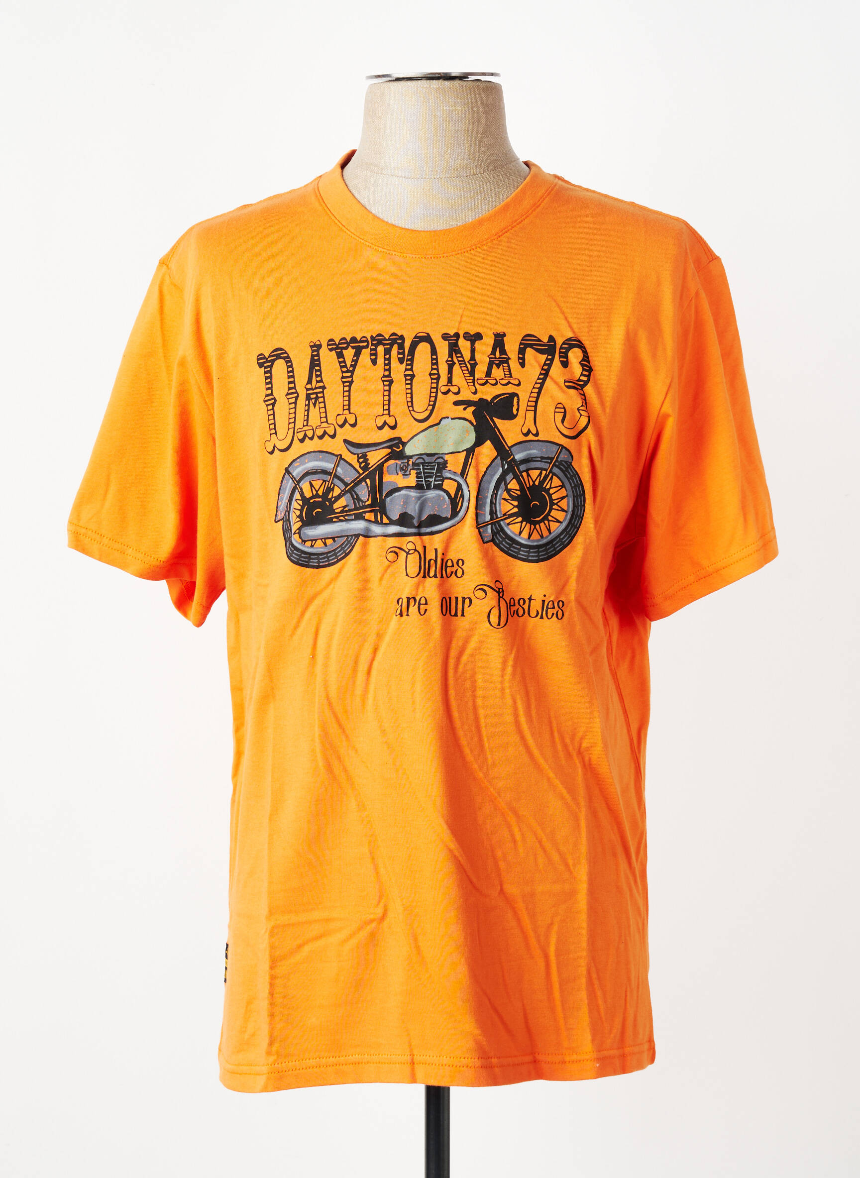 T-marškinys tamprumas ilgos rankovės oranžinė DAYTONA vyras