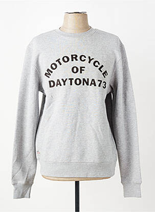Mikroskopas siuvinėjimas ilgos rankovės pilka DAYTONA vyras