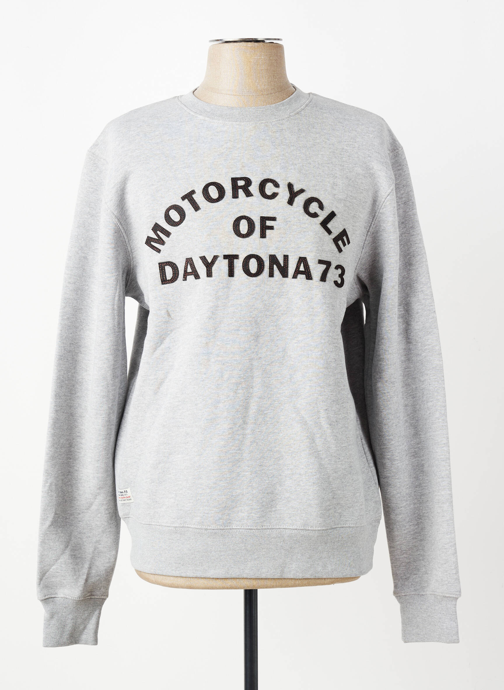 Mikroskopas siuvinėjimas ilgos rankovės pilka DAYTONA vyras