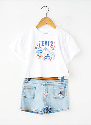 Šortų rinkinys tiesi iškirptė mėlyna LEVI'S mergina