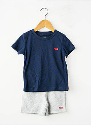 Šortų rinkinys tiesi iškirptė mėlyna LEVI'S berniukas