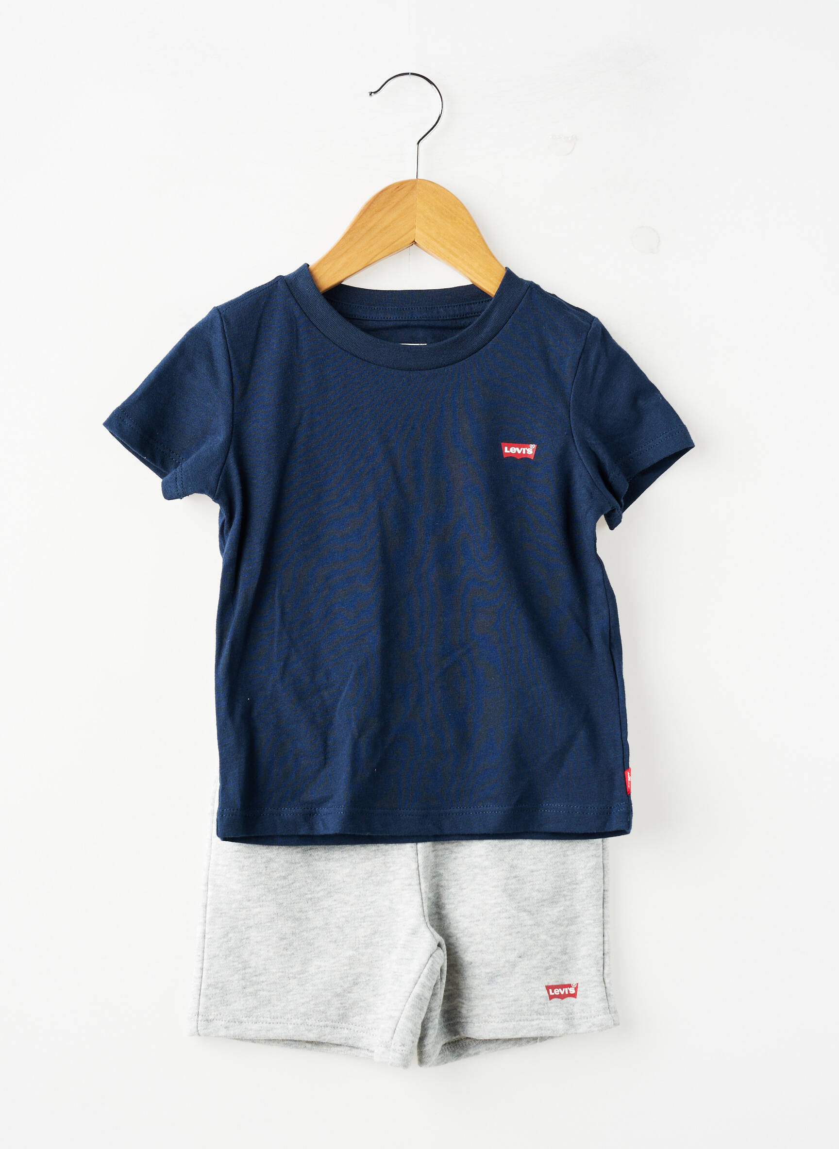 Šortų rinkinys tiesi iškirptė mėlyna LEVI'S berniukas