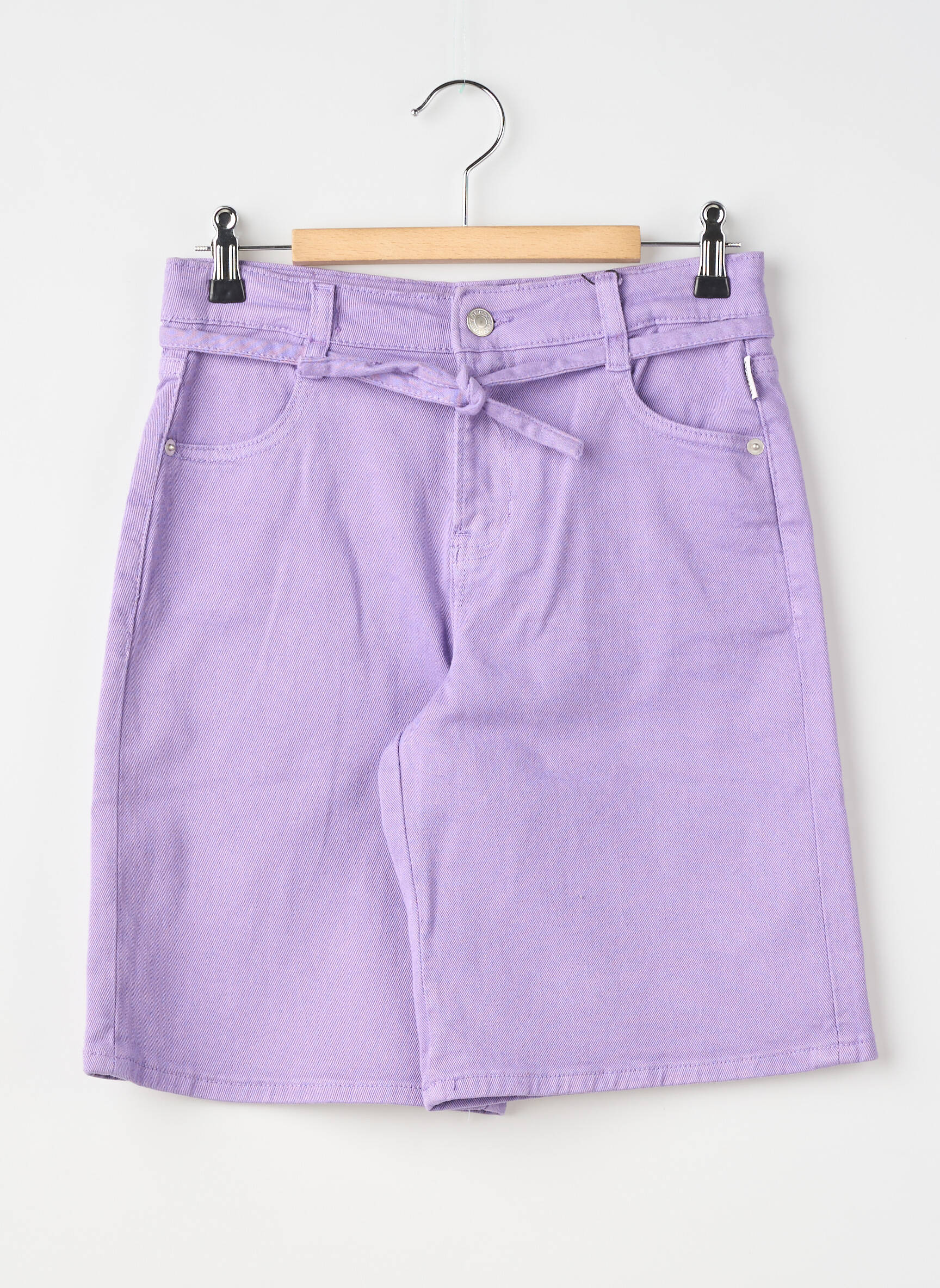 Bermudas tamprumas reguliuojamo dydžio violetinis LE TEMPS DES CERISES mergina