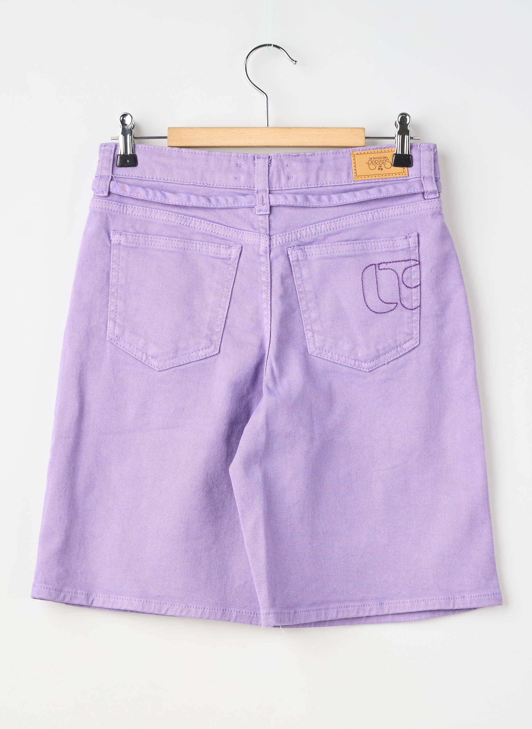 Bermudas tamprumas reguliuojamo dydžio violetinis LE TEMPS DES CERISES mergina