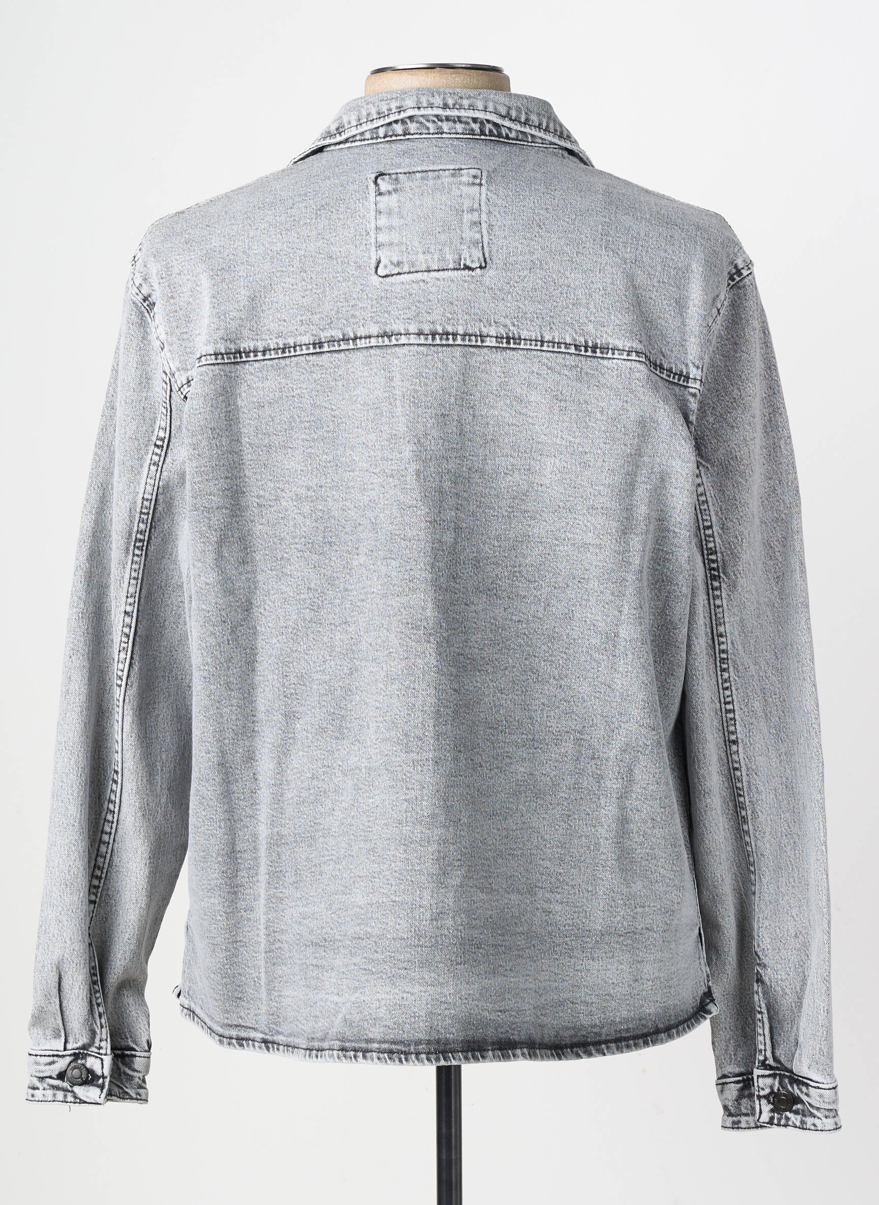 Kasdienis švarkas priekinė mygtukų uždarymo sistema pilka I8 DENIM vyras