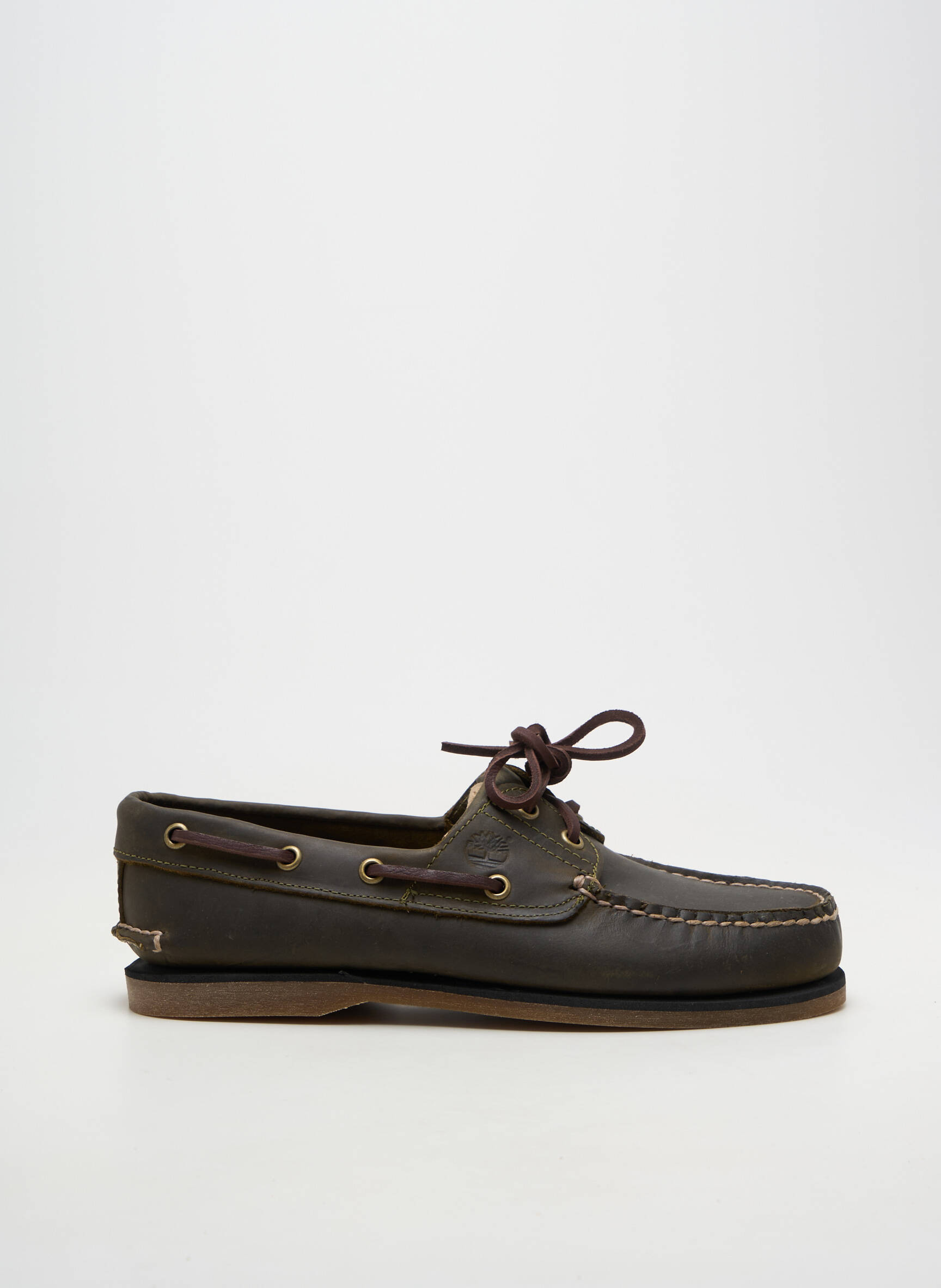 Bateliai su virve lygus medžiaga apvalus mygtukas žalias TIMBERLAND vyras