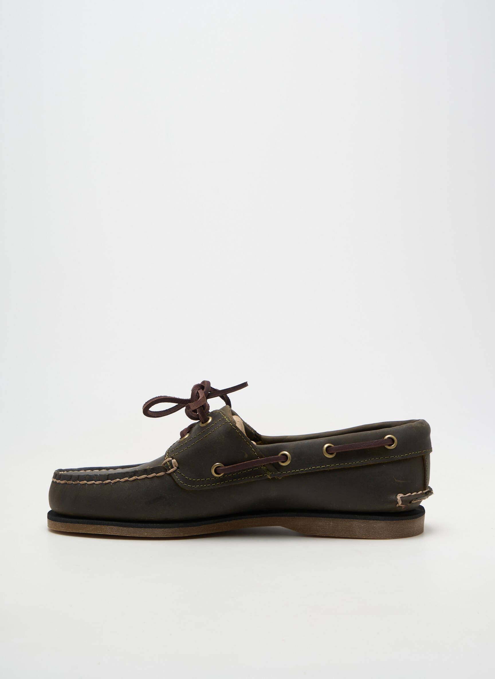 Bateliai su virve lygus medžiaga apvalus mygtukas žalias TIMBERLAND vyras