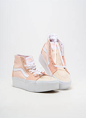 Bėgimo bateliai platforma kulnas nuo 4 iki 6 cm rožinė VANS moteris
