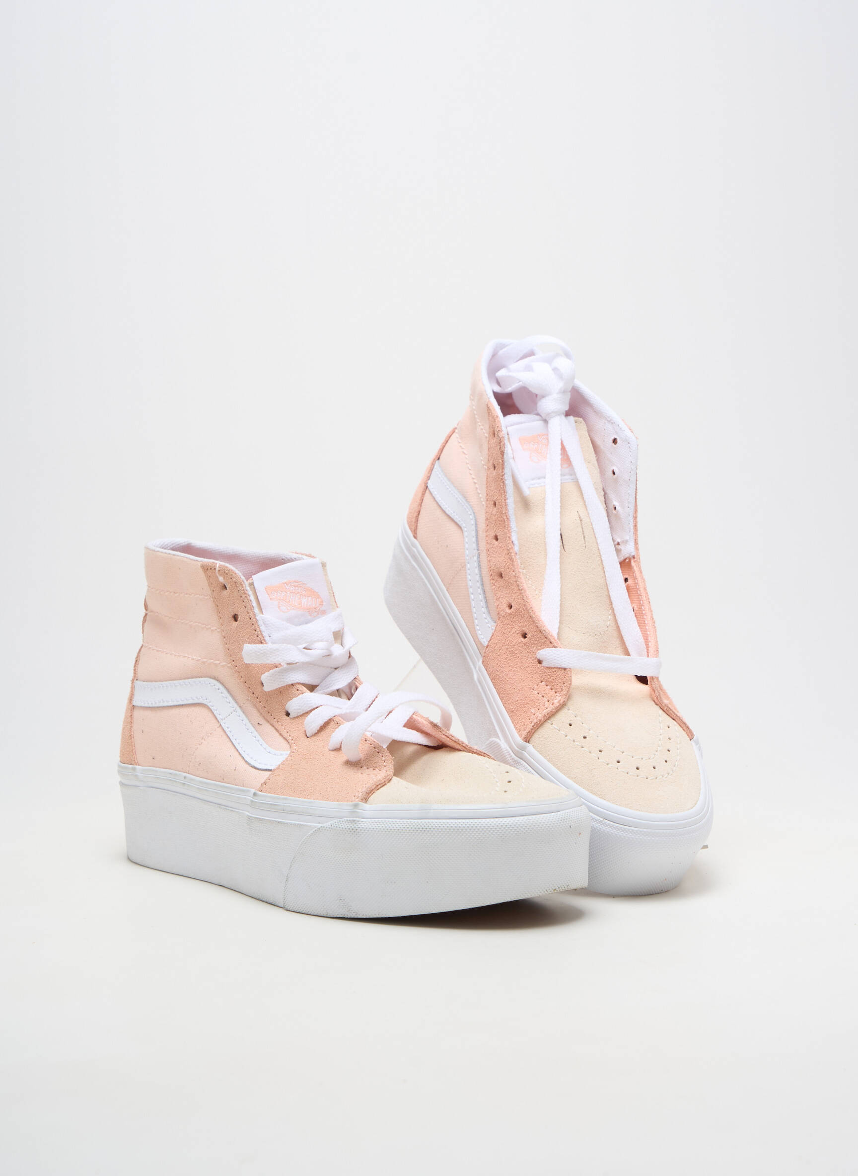 Bėgimo bateliai platforma kulnas nuo 4 iki 6 cm rožinė VANS moteris