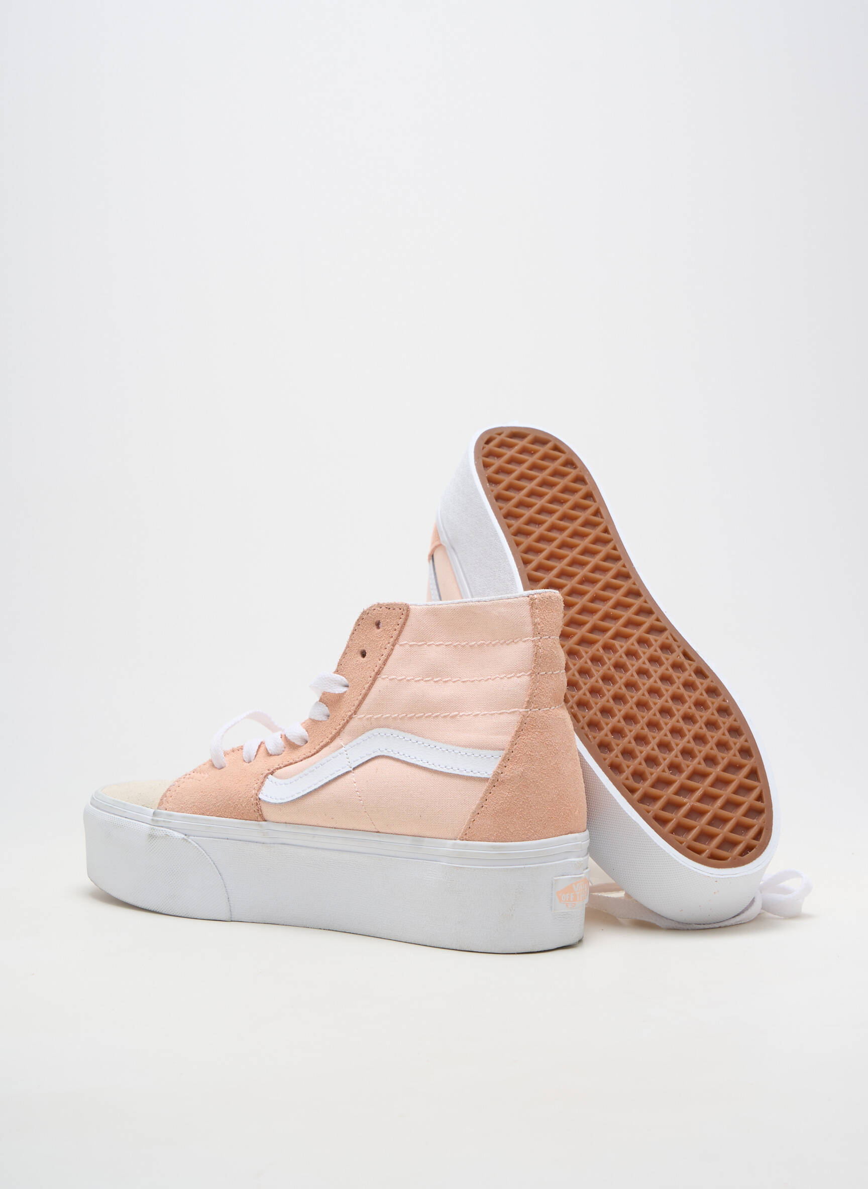 Bėgimo bateliai platforma kulnas nuo 4 iki 6 cm rožinė VANS moteris
