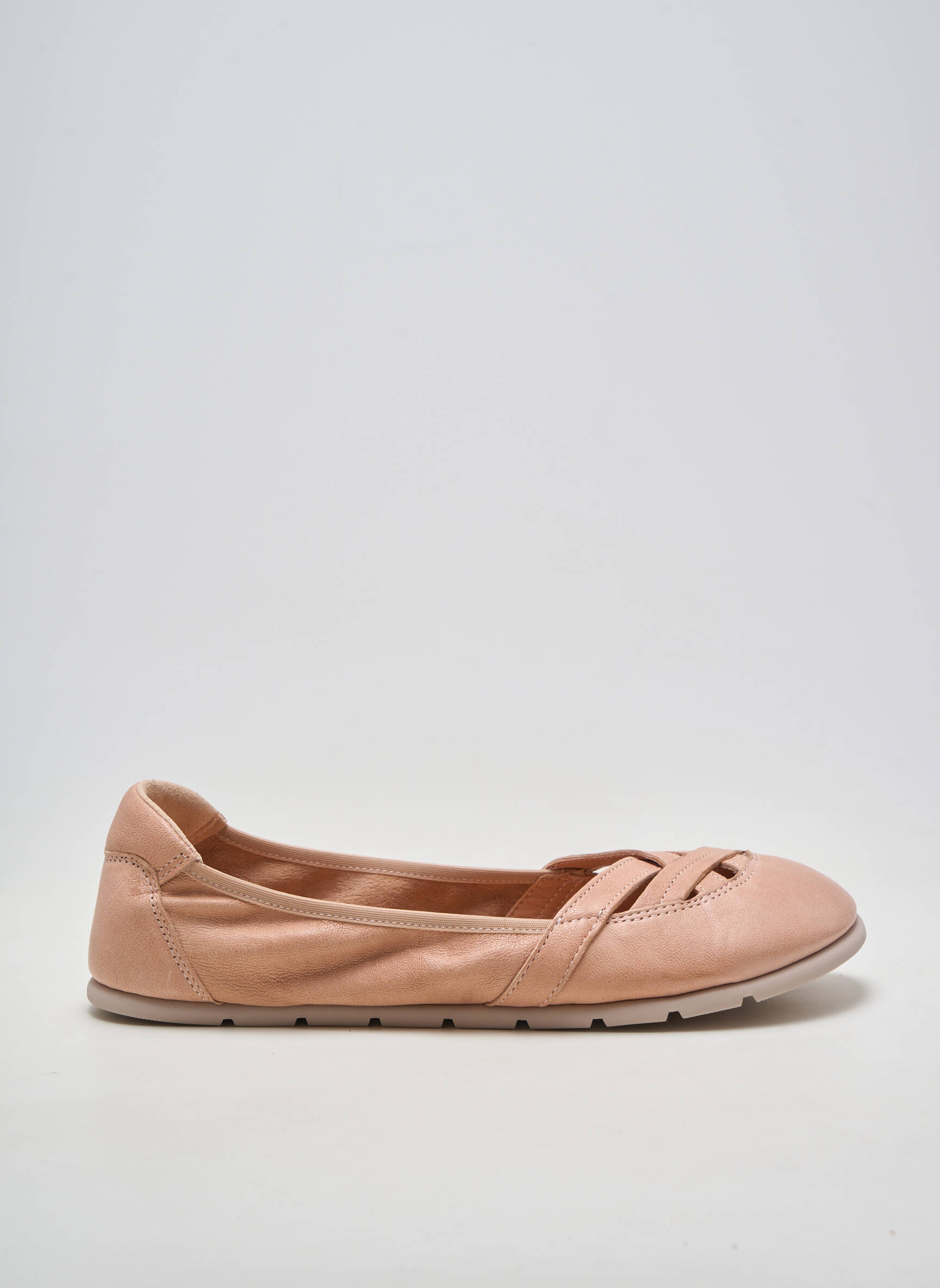 Balerinos lygus audinys plokščias kulnas iki 3 cm rožinė ZAPATO FEROZ moteris