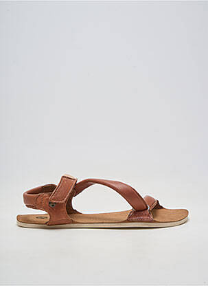 Sandalai/nu pėdos lygus medžiaga plokščias kulnas iki 3 cm rudas ZAPATO FEROZ moteris