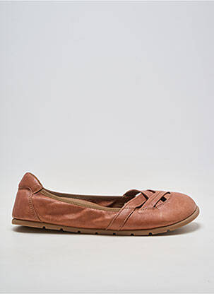 Balerinos lygus medžiaga plokščias kulnas iki 3 cm rudas ZAPATO FEROZ moteris