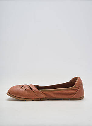 Balerinos lygus medžiaga plokščias kulnas iki 3 cm rudas ZAPATO FEROZ moteris