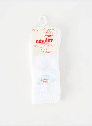 Kojinės tamprumas baltas CONDOR vaikas