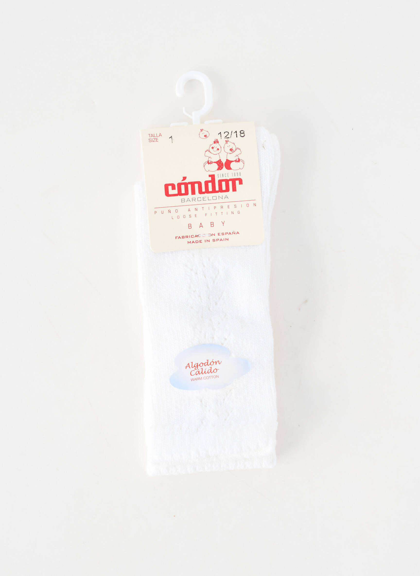 Kojinės tamprumas baltas CONDOR vaikas