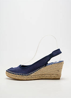 Espadrilės atvira pabaiga kulnas nuo 7 iki 9 cm mėlyna LA MAISON DE L'ESPADRILLE moteris