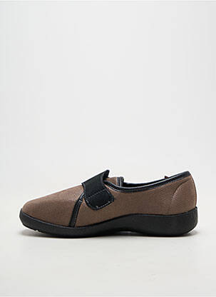 Bateliai/pantofliai velcro užsegimas plokščias kulnas iki 3 cm rudas FARGEOT moteris