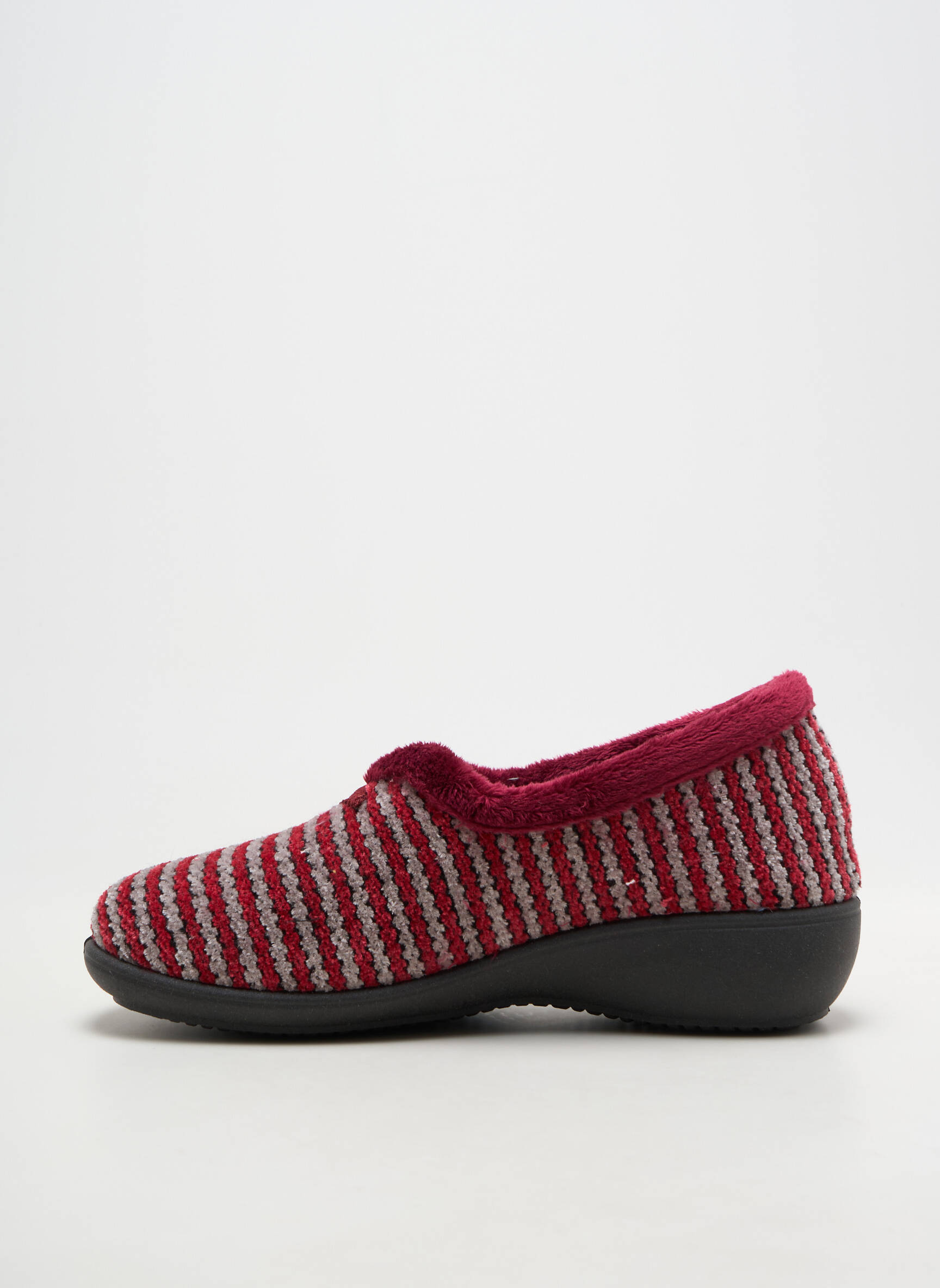 Bateliai/pantofliai aksomo audimas plokščias kulnas iki 3 cm raudona ROAL moteris