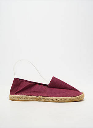 Espadrilės apvalus mygtukas plokščias kulnas iki 3 cm violetinis LA MAISON DE L'ESPADRILLE moteris