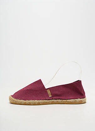 Espadrilės apvalus mygtukas plokščias kulnas iki 3 cm violetinis LA MAISON DE L'ESPADRILLE moteris