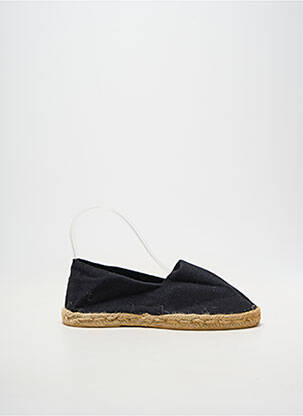 Espadrilės apvalus mygtukas plokščias kulnas iki 3 cm juodas LA MAISON DE L'ESPADRILLE moteris