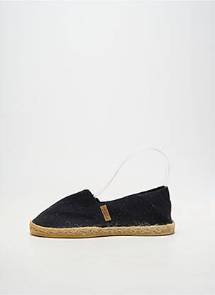 Espadrilės apvalus mygtukas plokščias kulnas iki 3 cm juodas LA MAISON DE L'ESPADRILLE moteris