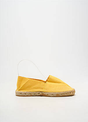 Espadrilės apvalus mygtukas plokščias kulnas iki 3 cm geltona LA MAISON DE L'ESPADRILLE moteris