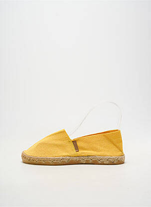 Espadrilės apvalus mygtukas plokščias kulnas iki 3 cm geltona LA MAISON DE L'ESPADRILLE moteris
