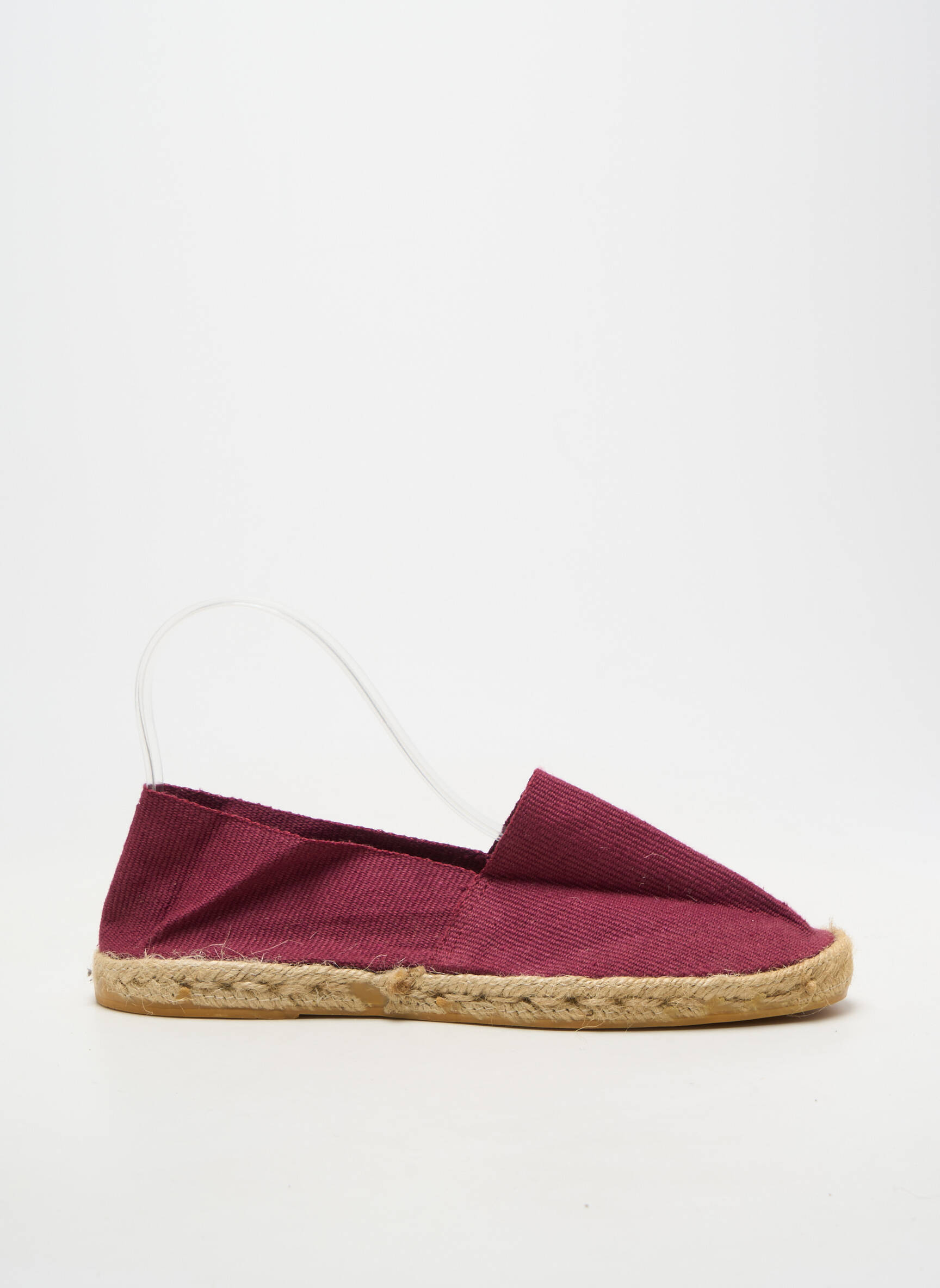 Espadrilės apvalus mygtukas plokščias kulnas iki 3 cm violetinis LA MAISON DE L'ESPADRILLE moteris