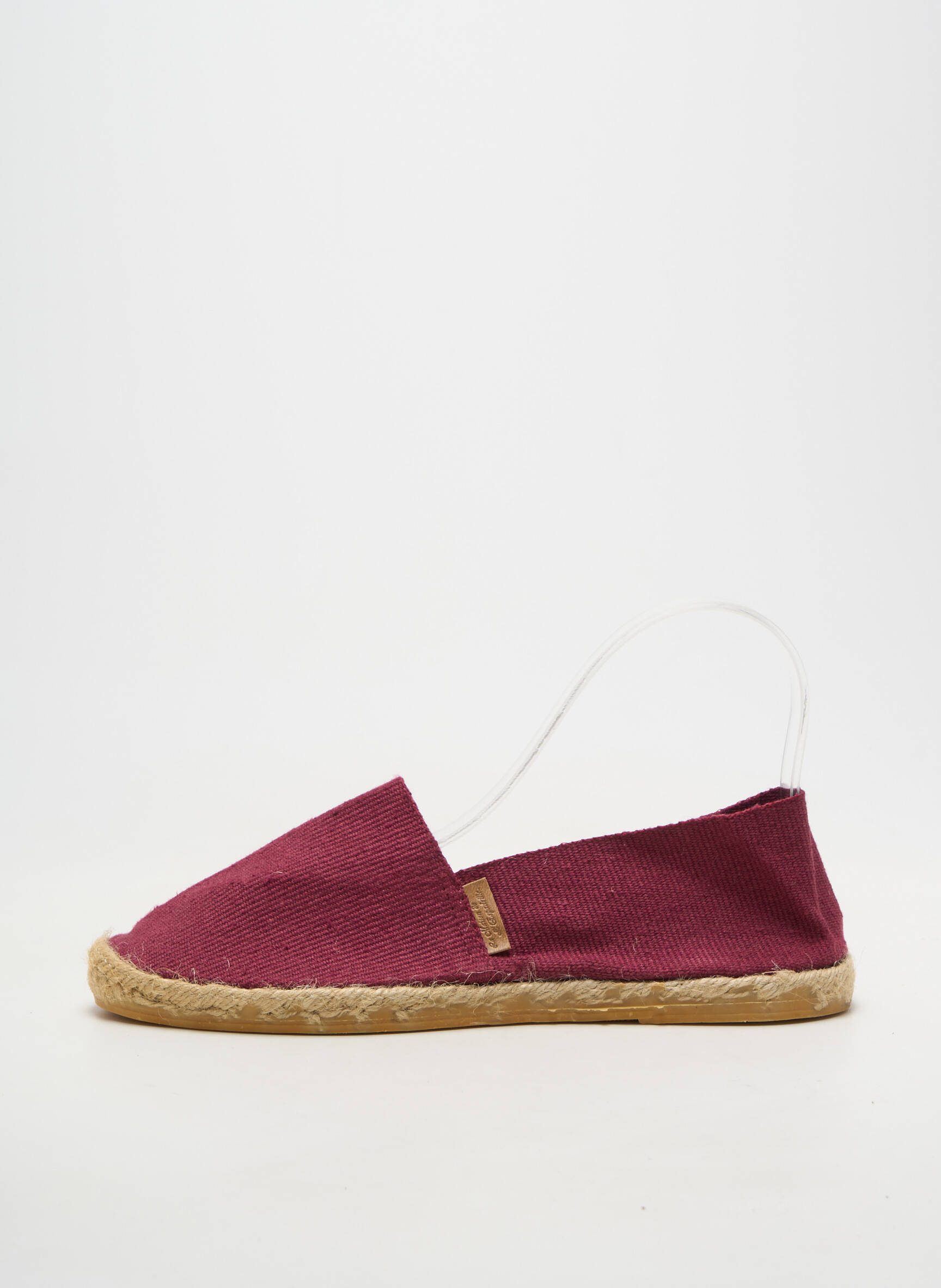 Espadrilės apvalus mygtukas plokščias kulnas iki 3 cm violetinis LA MAISON DE L'ESPADRILLE moteris