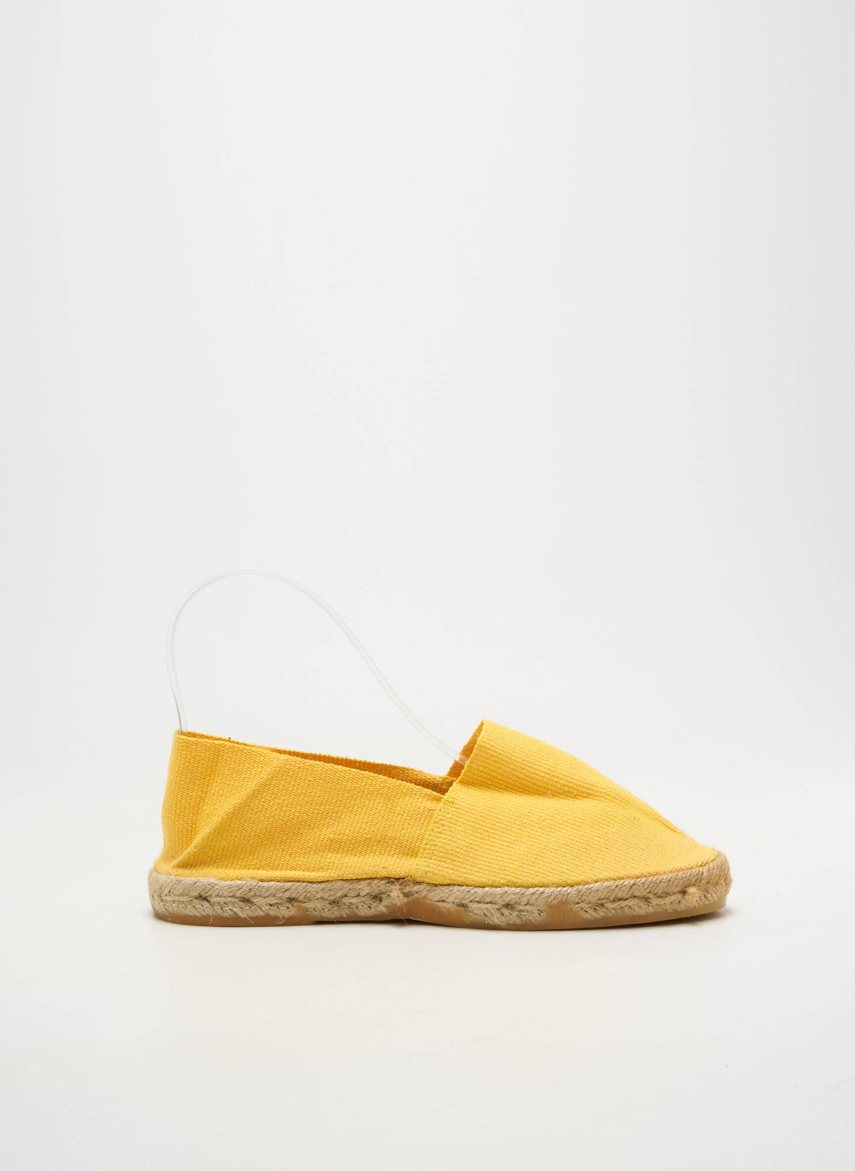 Espadrilės apvalus mygtukas plokščias kulnas iki 3 cm geltona LA MAISON DE L'ESPADRILLE moteris