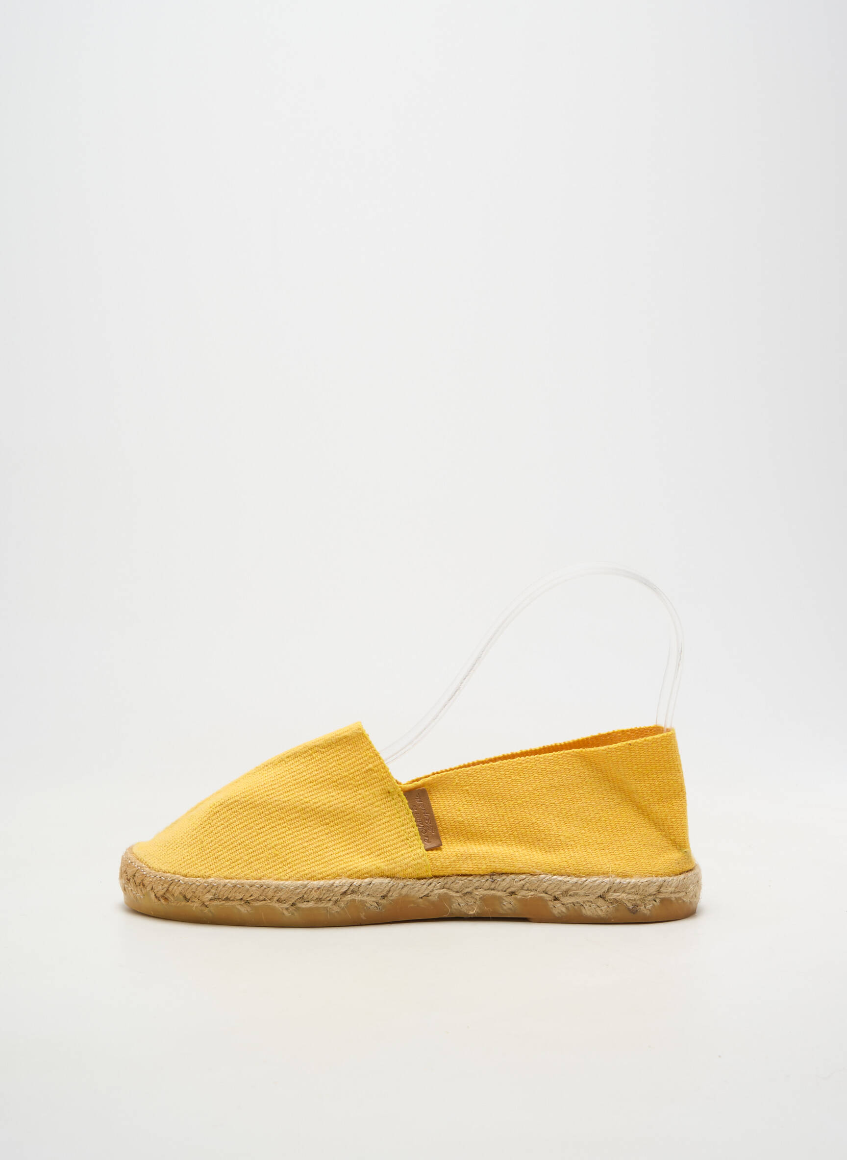 Espadrilės apvalus mygtukas plokščias kulnas iki 3 cm geltona LA MAISON DE L'ESPADRILLE moteris