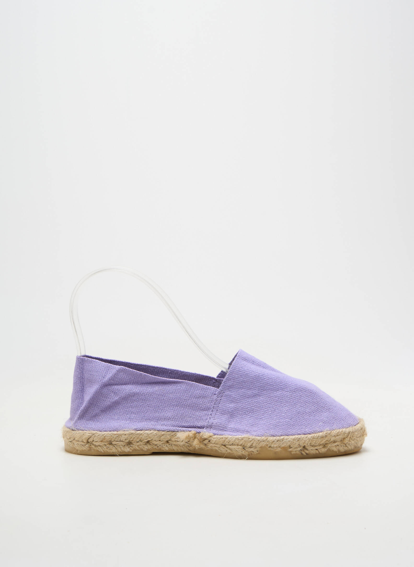 Espadrilės apvalus mygtukas plokščias kulnas iki 3 cm violetinis LA MAISON DE L'ESPADRILLE moteris