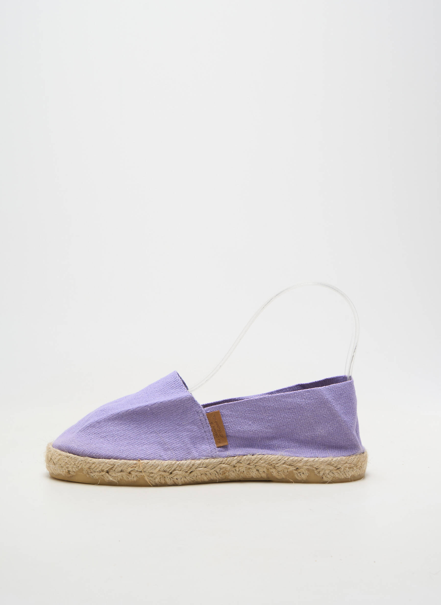 Espadrilės apvalus mygtukas plokščias kulnas iki 3 cm violetinis LA MAISON DE L'ESPADRILLE moteris