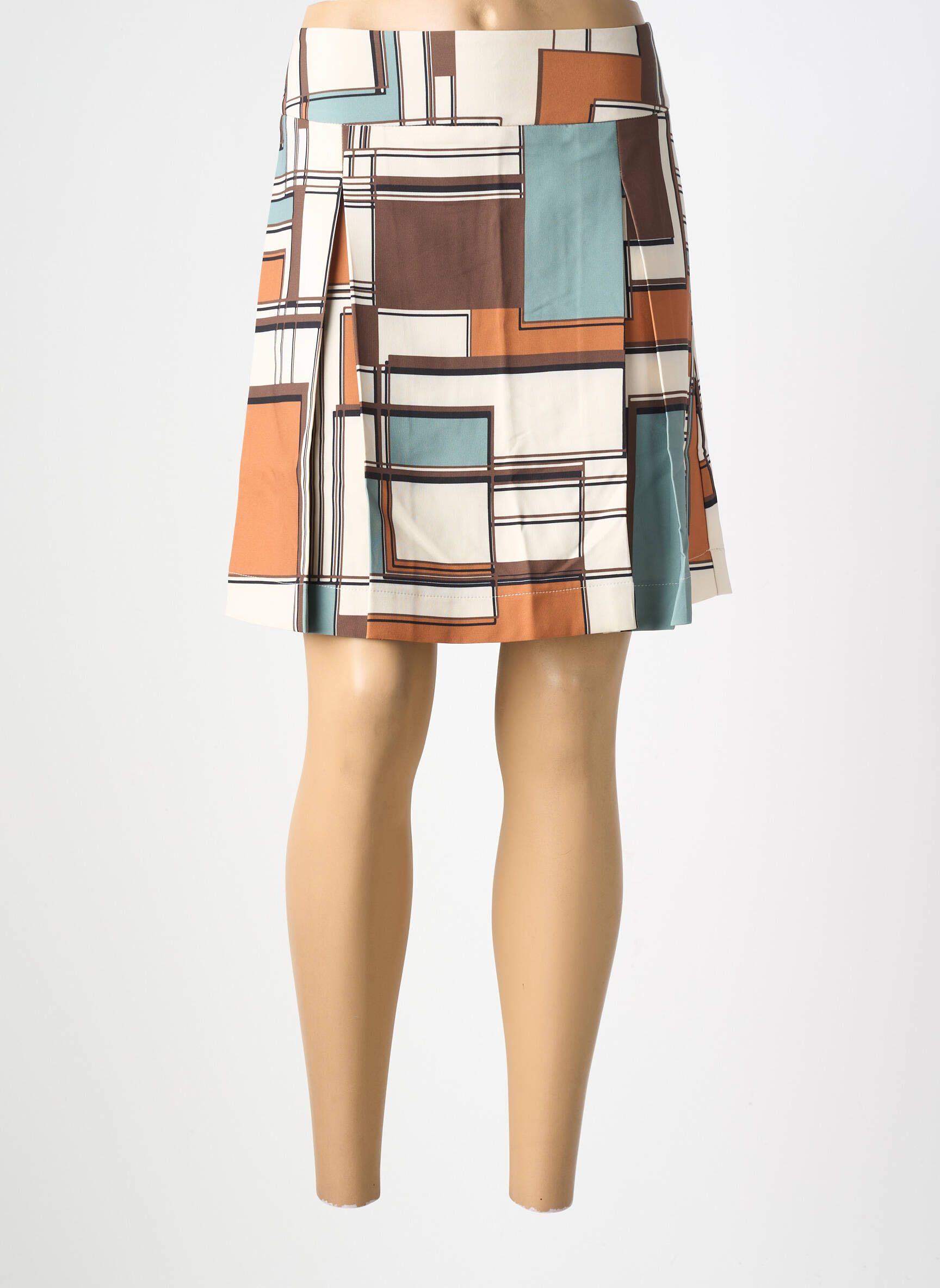 Trumpas sijonas išplatėjusi kirpimas bežinis COUTURIST moteris