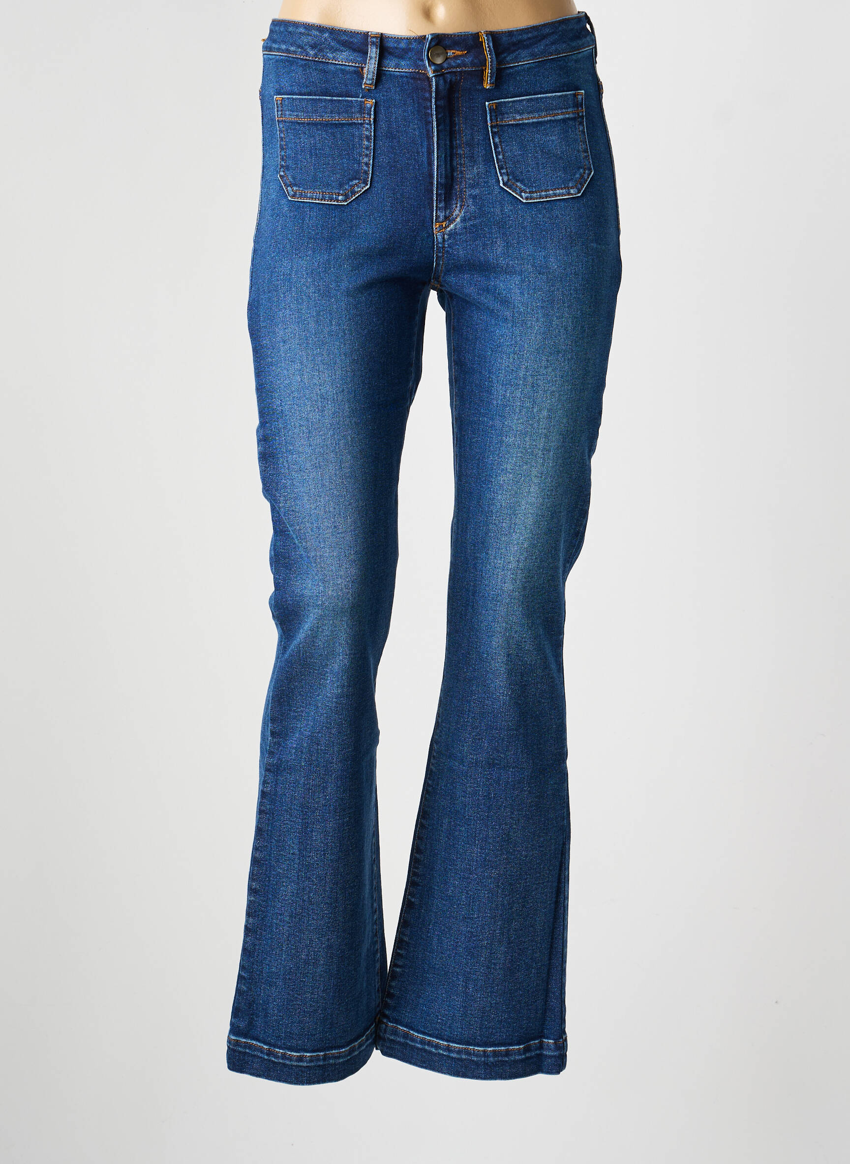 Bootcut džinsai kišenės mėlyna COUTURIST moteris