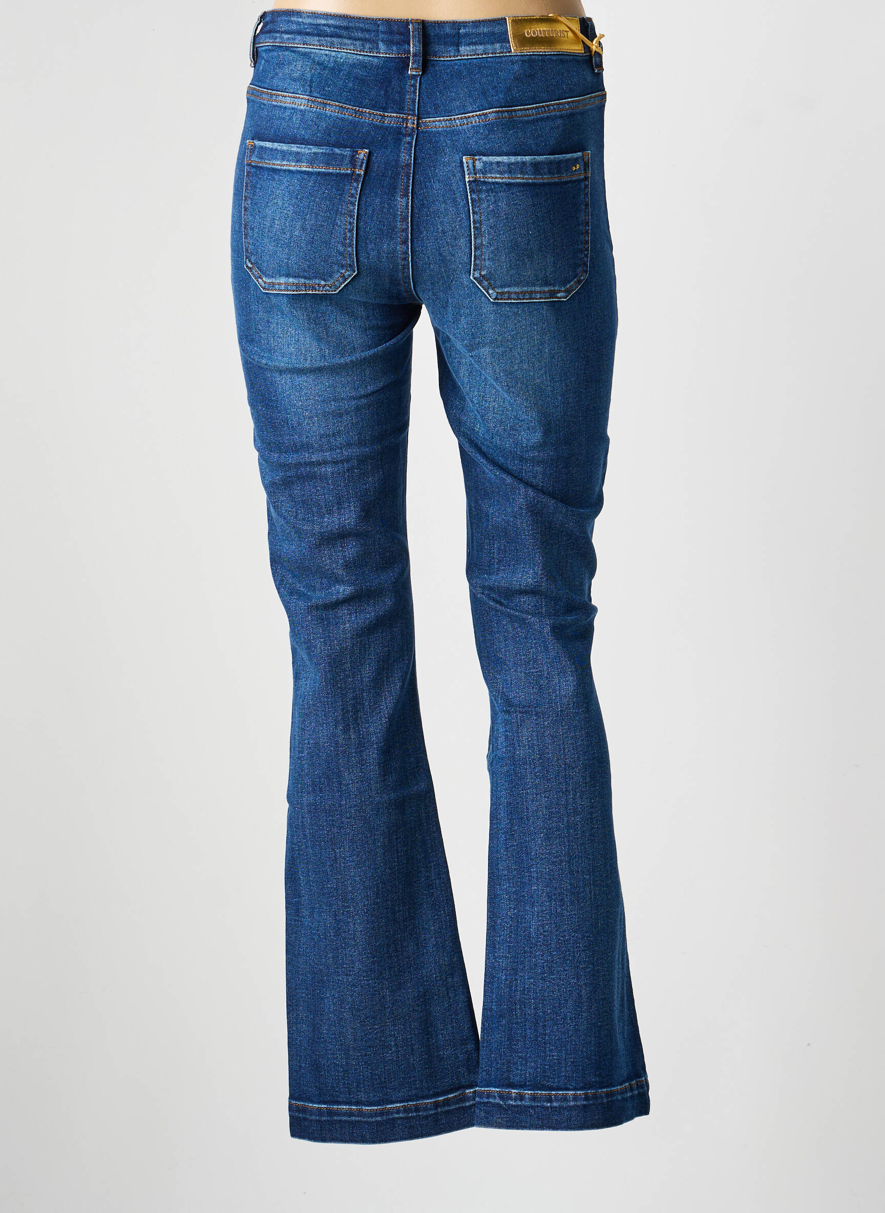 Bootcut džinsai kišenės mėlyna COUTURIST moteris
