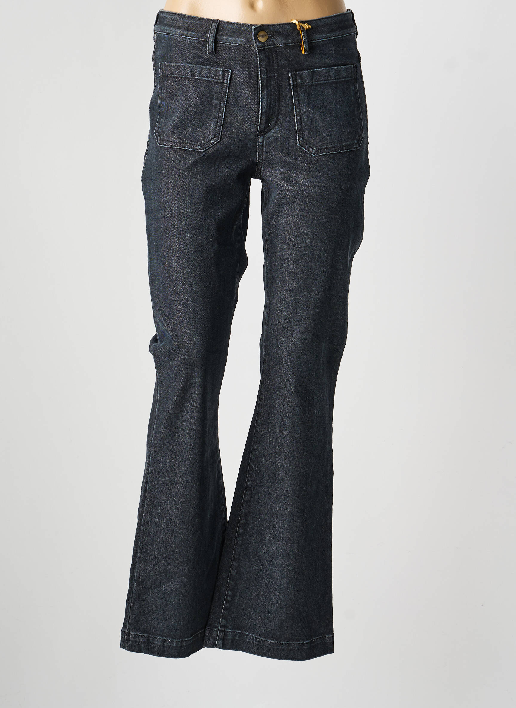 Bootcut džinsai kišenės pilka COUTURIST moteris