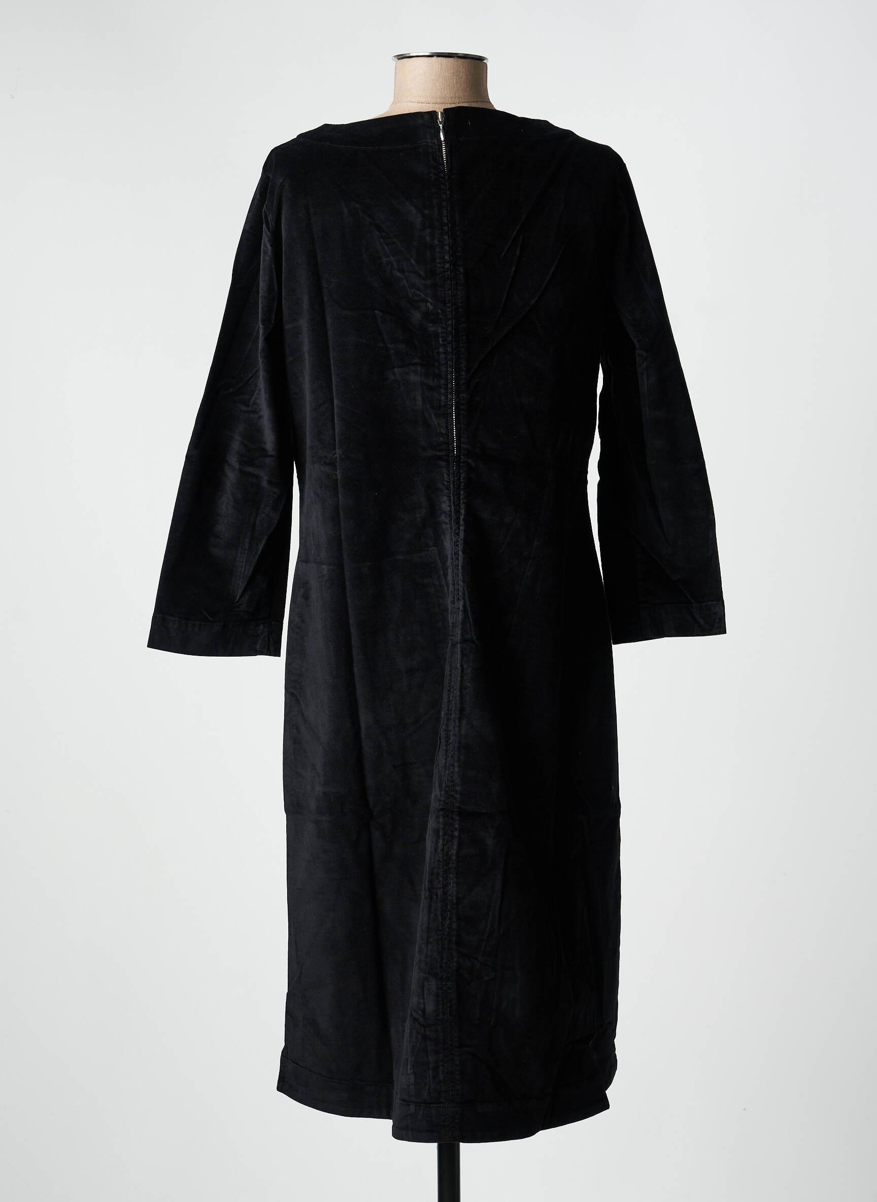 Pusilgių suknelė ilgos rankovės ilgos rankovės juodas COUTURIST moteris
