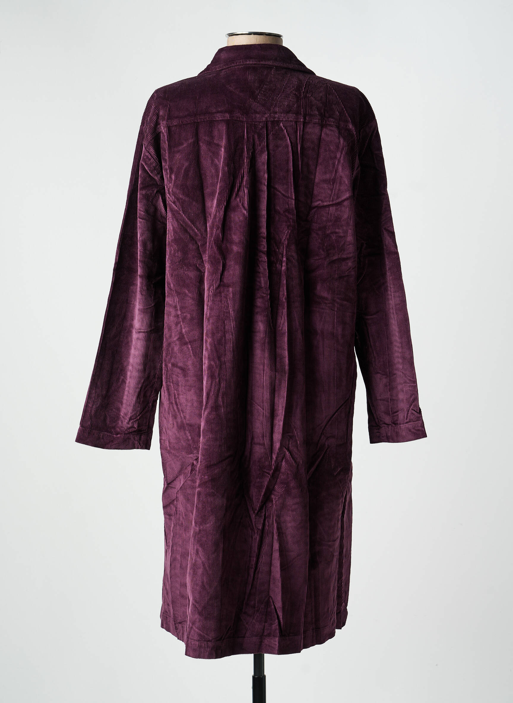 Pusilgių suknelė ilgos rankovės ilgos rankovės violetinis COUTURIST moteris
