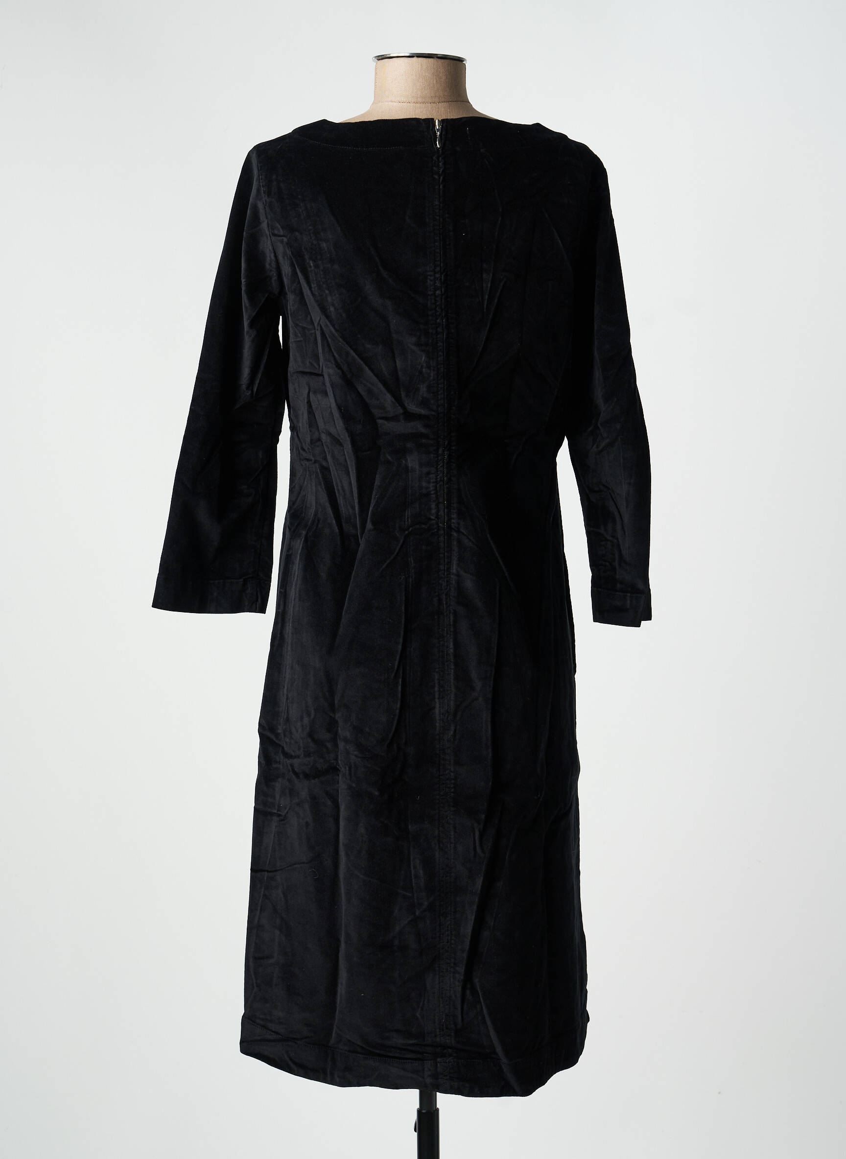 Pusilgių suknelė ilgos rankovės ilgos rankovės juodas COUTURIST moteris