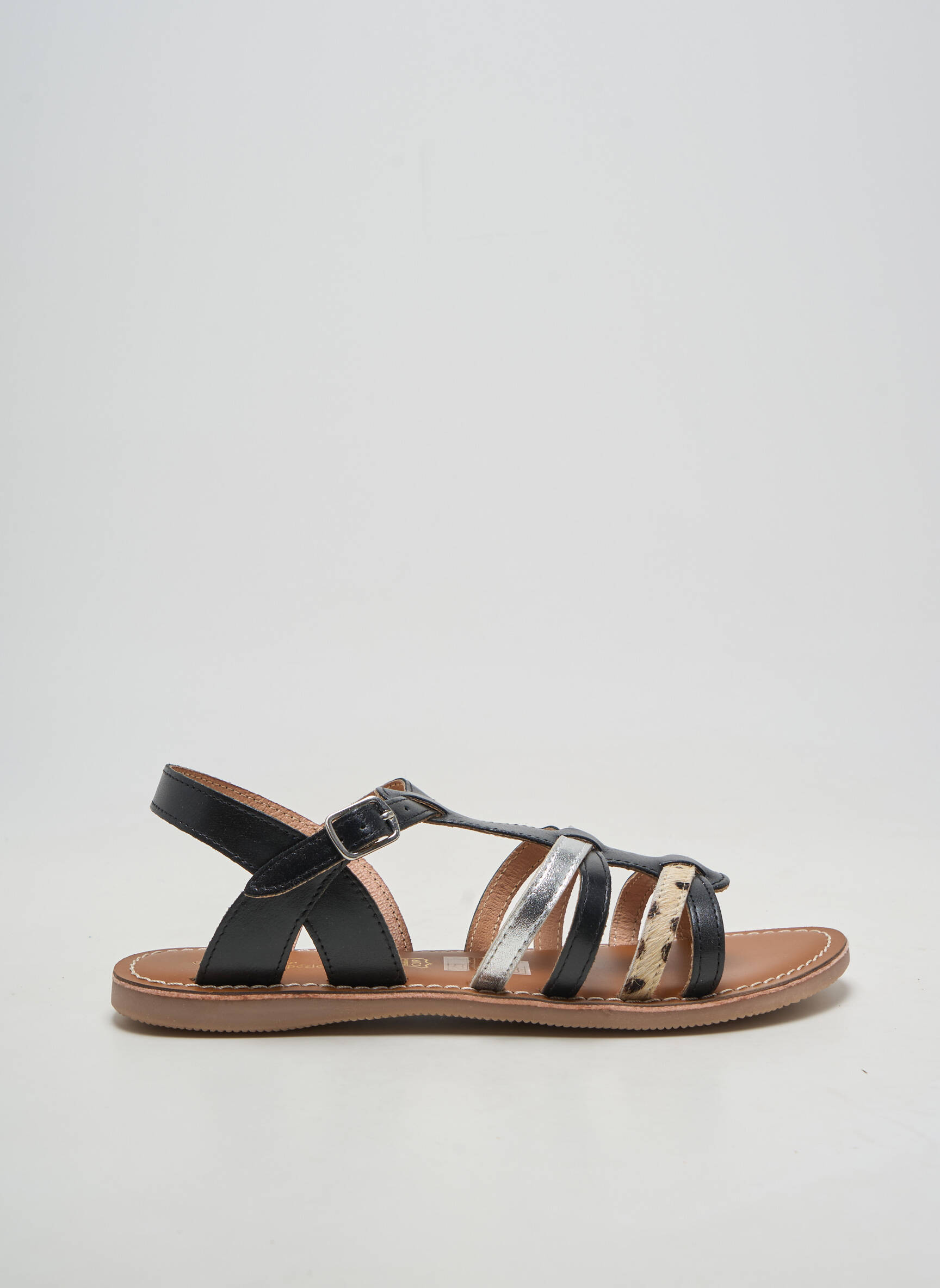 Sandalai/nu pėdos chiquet plokščias kulnas iki 3 cm juodas L'ATELIER TROPÉZIEN moteris