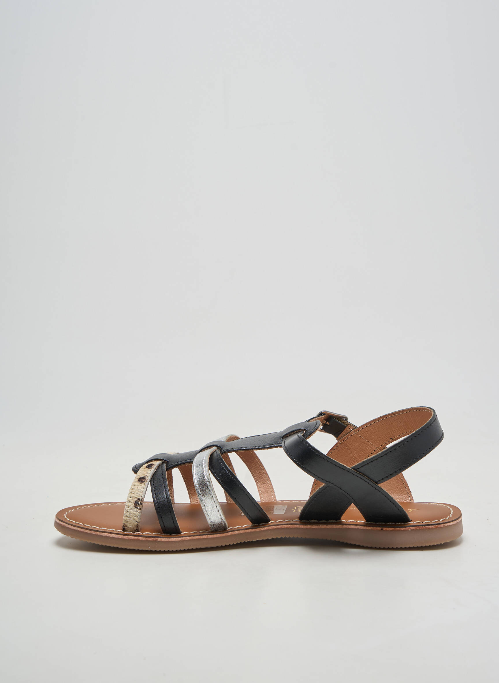 Sandalai/nu pėdos chiquet plokščias kulnas iki 3 cm juodas L'ATELIER TROPÉZIEN moteris
