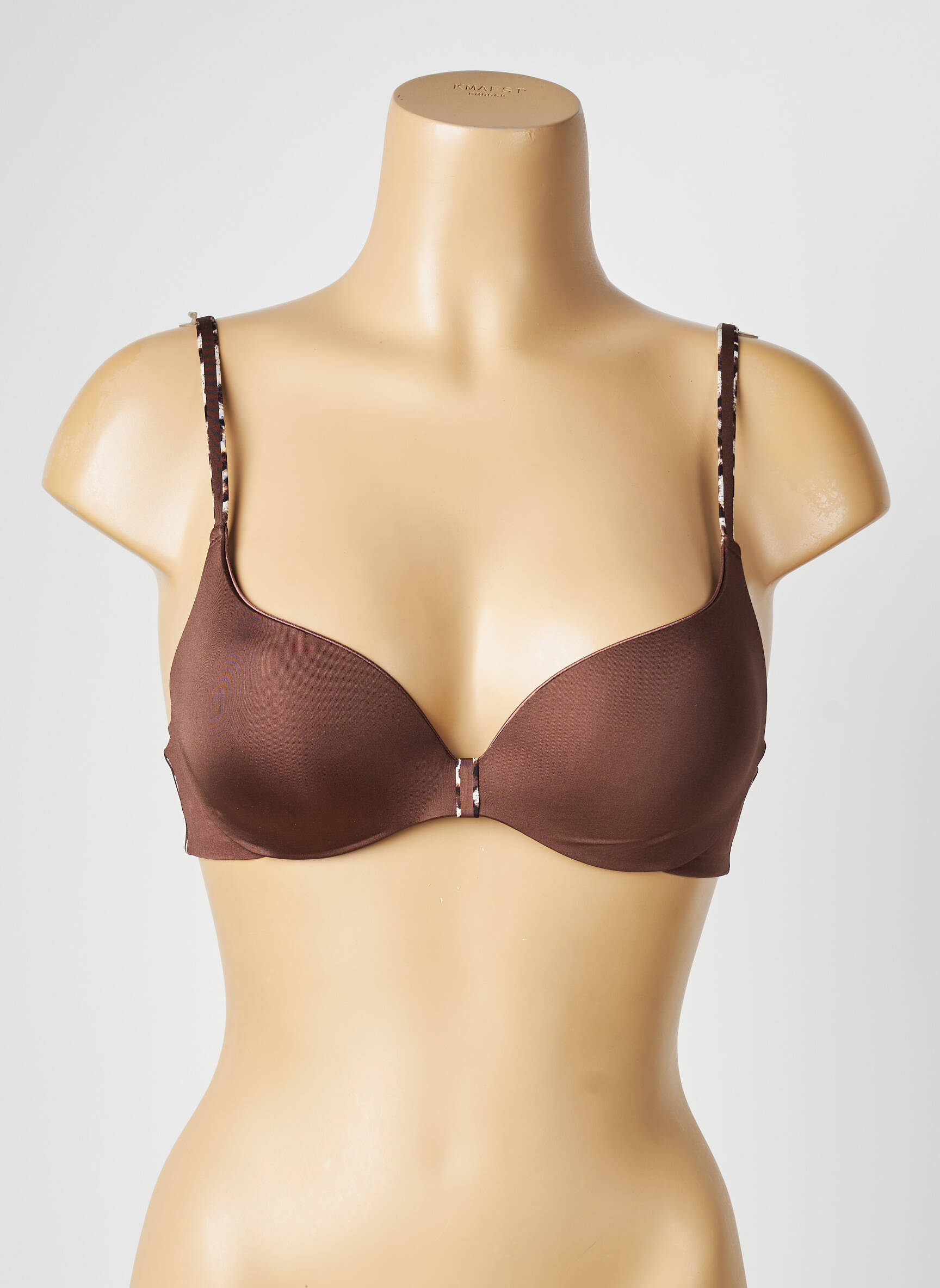 Liemenėlė push-up liemenėlė su aukštu palaikymu push-up liemenėlė su aukštu palaikymu rudas CHANTELLE moteris