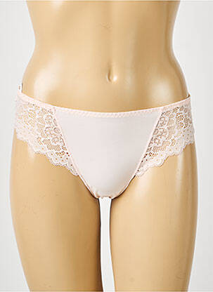 Tanga satino efektas rožinė SIMONE PERELE moteris