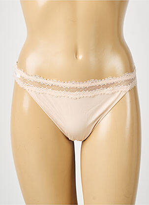 Tanga satino audinys rožinė SIMONE PERELE moteris