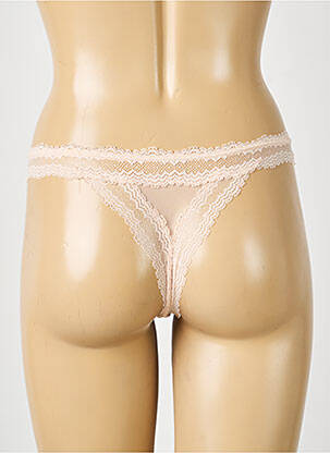 Tanga satino audinys rožinė SIMONE PERELE moteris