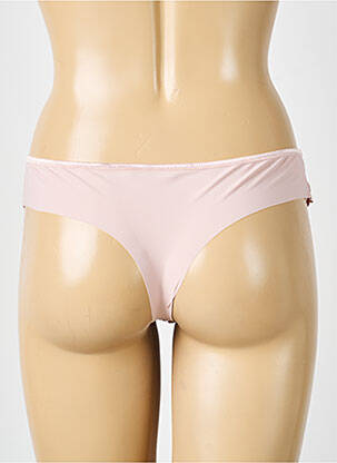 Tanga satino audinys rožinė SIMONE PERELE moteris