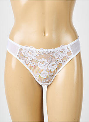 Tanga tamprumas baltas PASSIONATA moteris